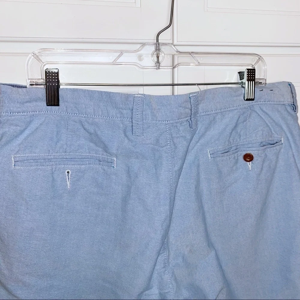 J. CREW | Club Shorts Blue Chambray 36 Bermuda 10.5”